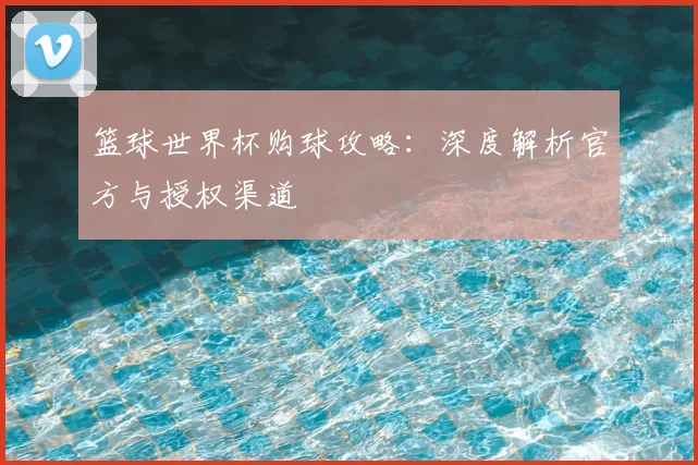 篮球世界杯购球攻略：深度解析官方与授权渠道